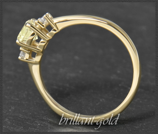 Brillant Ring 585 Gold 0,62ct; Lupenrein